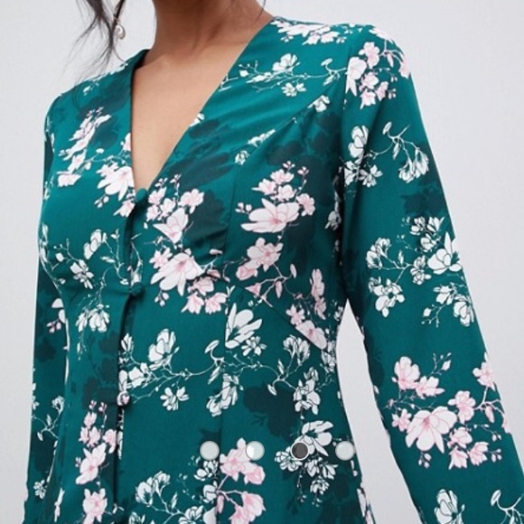 ASOS DESIGN button maxi dress in floral - Picture 3 of 5